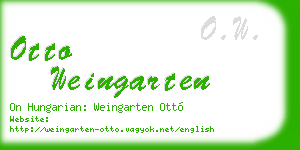 otto weingarten business card