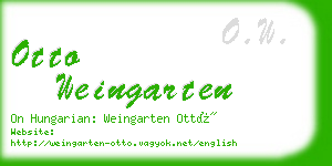 otto weingarten business card
